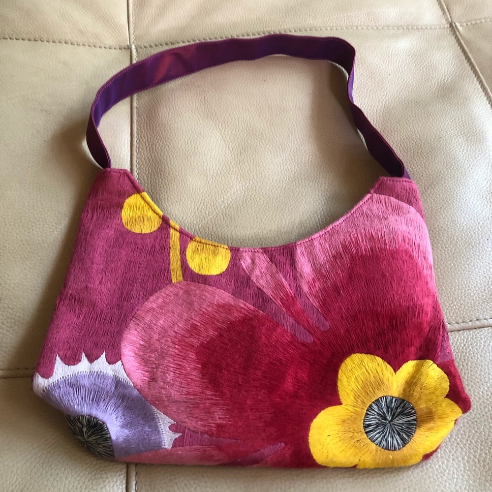 Handmade silk purse, like new!